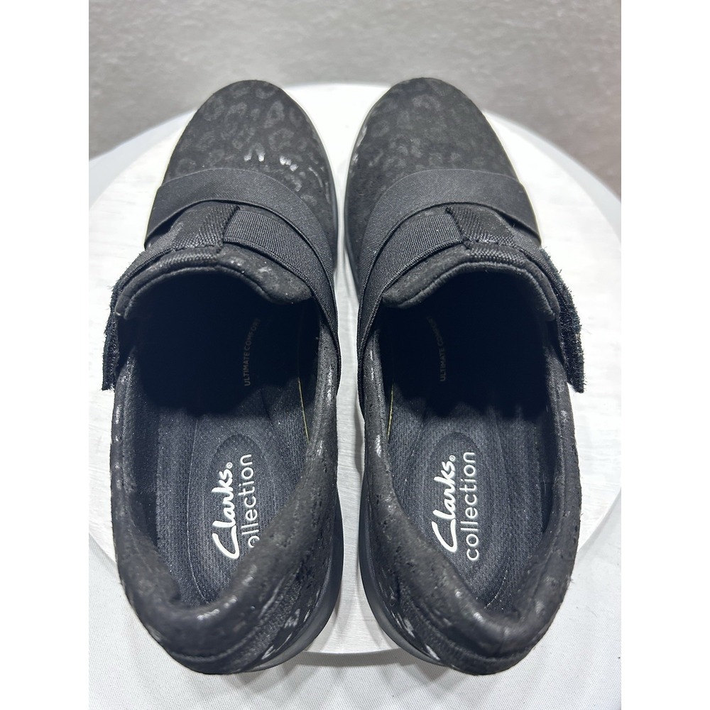 Clarks Kayleigh Charm Womens Slip on Animal Print Loafer Shoes Size 8M - Picture 4 of 8